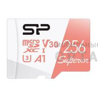 MicroSDXC  256GB  Silicon Power Class 10  Superior UHS-I U3 A1 (R/W 100/80 Mb/s) без адаптера MicroSDXC  256GB  Silicon Power Class 10  Superior UHS-I U3 A1 (R/W 100/80 Mb/s) без адаптера