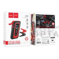 ПЗУ для авто HOCO QS3, Victory, пластик, 10000mAh, фонарь, внешний аккумулятор,  черный