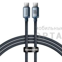 Кабель Type-c to Type-c Baseus Crystal Shine Series Fast Charging Data 100W 2m Black Кабель Type-c to Type-c Baseus Crystal Shine Series Fast Charging Data 100W 2m Black