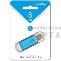 Флешка USB 8 Гб Smartbuy  V-Cut  синий