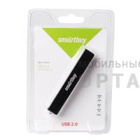Хаб разветвитель USB Smartbuy 4 порта, чёрный (SBHA-408-K) (1/5) Хаб разветвитель USB Smartbuy 4 порта, чёрный (SBHA-408-K) (1/5)