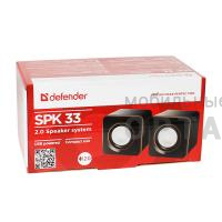 Активная система DEFENDER 2.0, SPK-33, USB, черная/оранжевая.  Активная система DEFENDER 2.0, SPK-33, USB, черная/оранжевая.