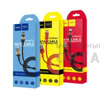 Кабель USB to Type-C HOCO X26 Xpress, 1m, 3.0A,  черный, золотая вставка