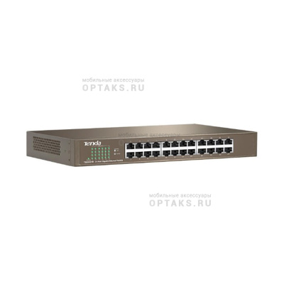 Коммутатор 24 портовый гигабитный неуправляемый TENDA TEG1024D 24-Port Gigabit Ethernet Switch (1/5)